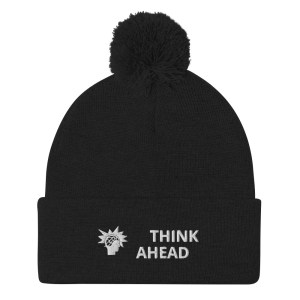 Think Ahead Pom-Pom Beanie